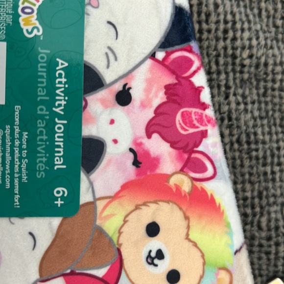 NWT Squishmallow Activity Journal with Bookmark Soft Fuzzy - Picture 7 of 8